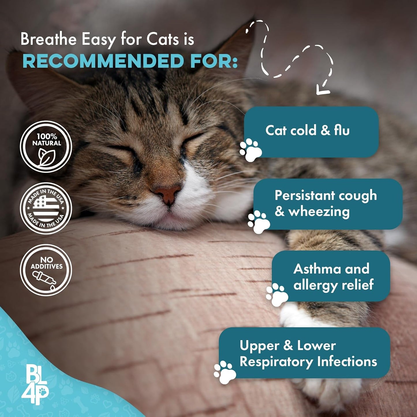 Cat Respiratory Comfort Supplement - Natural Breathe Easy Feline Support for All Seasons, Coughing, Occasional Nasal Stuffiness and Sneezing - 400 Odorless, Easy-to-Administer Tasteless Pills
