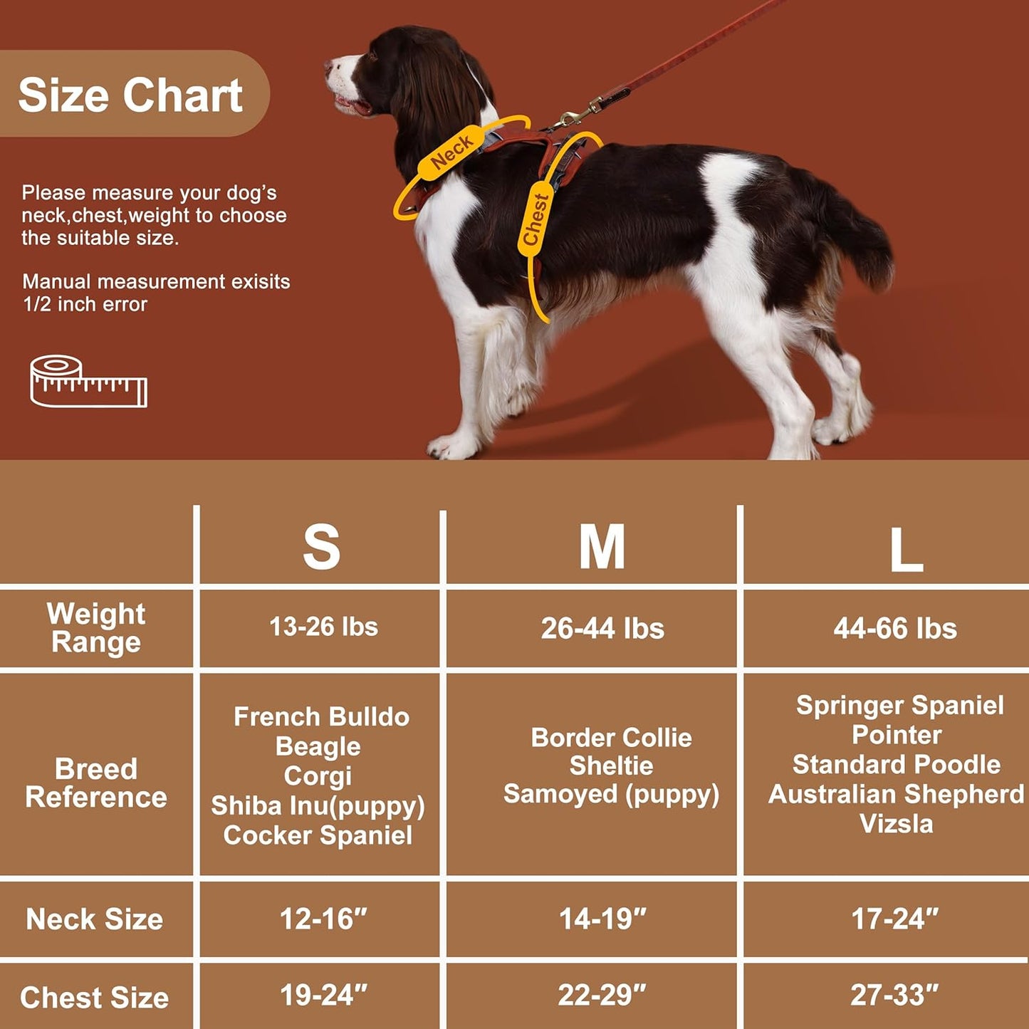 No Pull Dog Harness Small Sized Dog,Stylish PU Leather Vest with Easy Control Handle,No Choke Front Clip with 2 Metal Leash Clips,Reflective & Adjustable for Walking,Green,Chest 19-24"