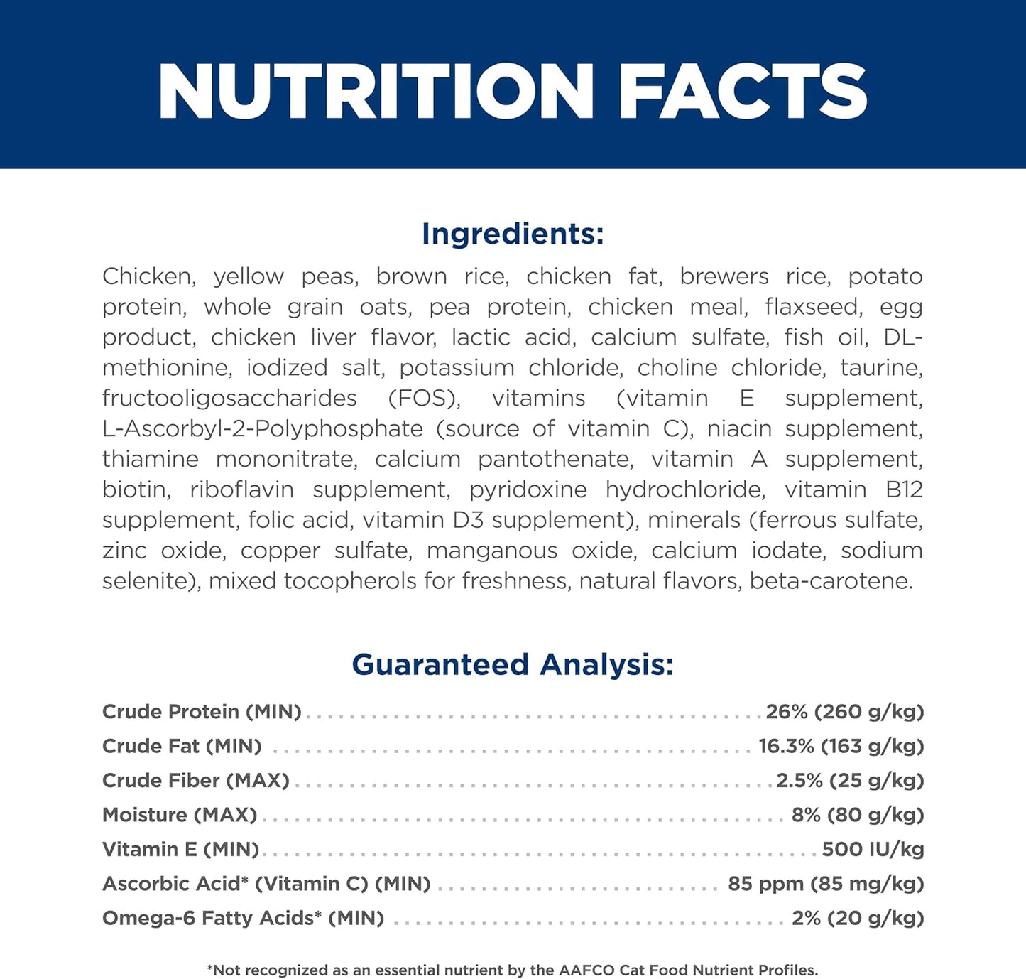 Hill's Science Diet Adult 7+, Senior Adult 7+ Premium Nutrition, Dry Cat Food, No Corn, Wheat, Soy Chicken & Brown Rice, 7 lb Bag