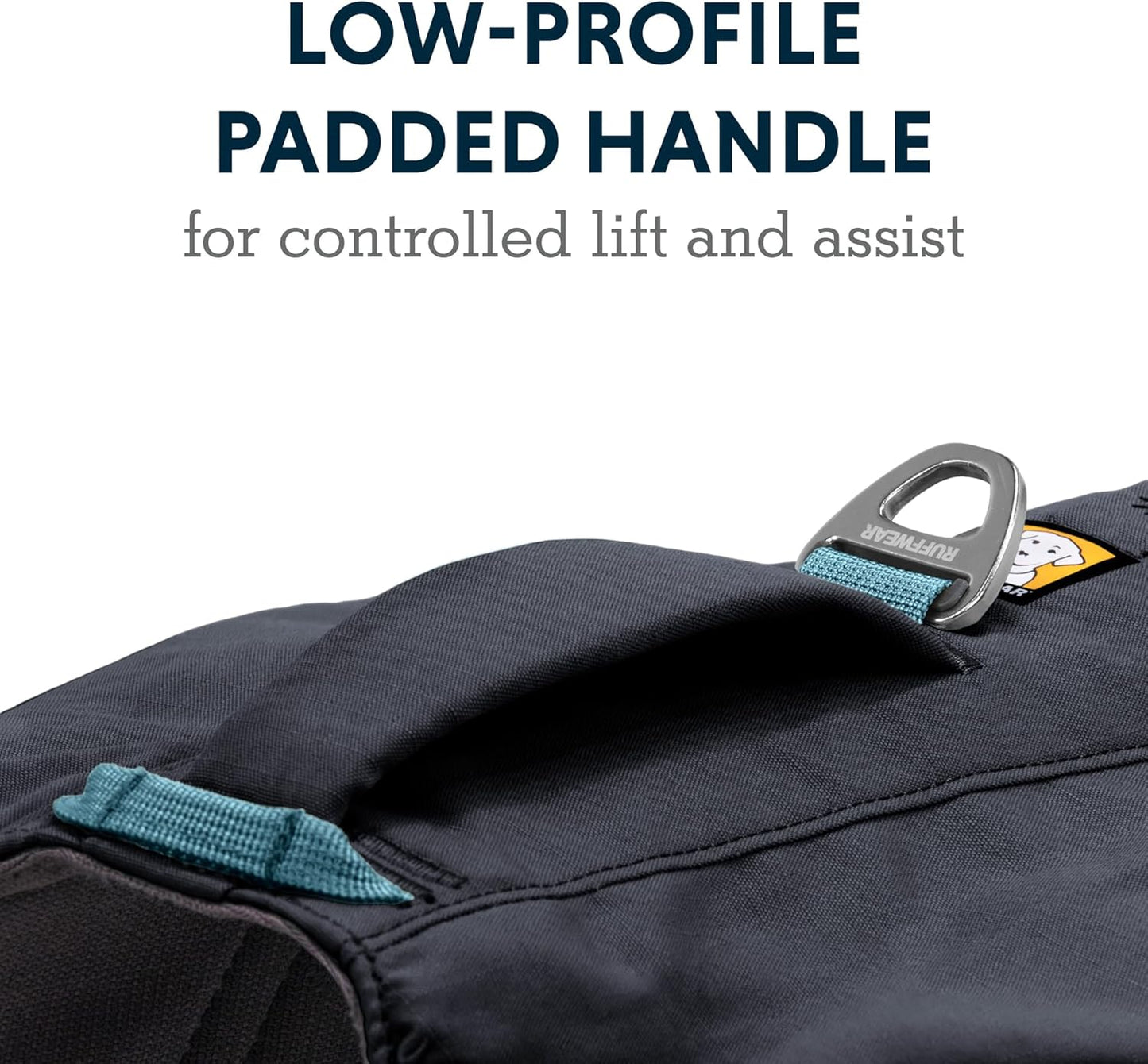 Ruffwear, Front Range Day Pack, Dog Backpack with Saddlebags, 5-Point Adjustment, 3 Leash Points, Padded Handle, Internal Mesh Pockets, Reflective Trim, Light Loop, Basalt Gray, Large/X-Large