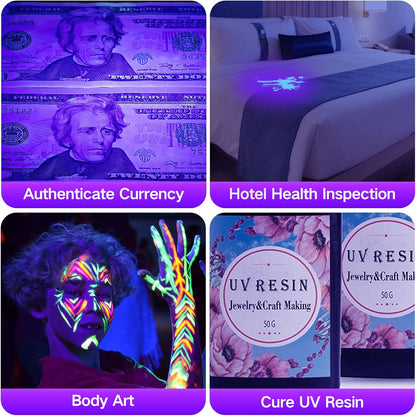 Black Light UV Flashlight,Vansky Blacklight 12 LED Urine Detector For Dog/Cat/Pet Urine & Dry Stains and Bed Bug On Carpets/Rugs/Floor,Matching with Pet Odor Eliminator