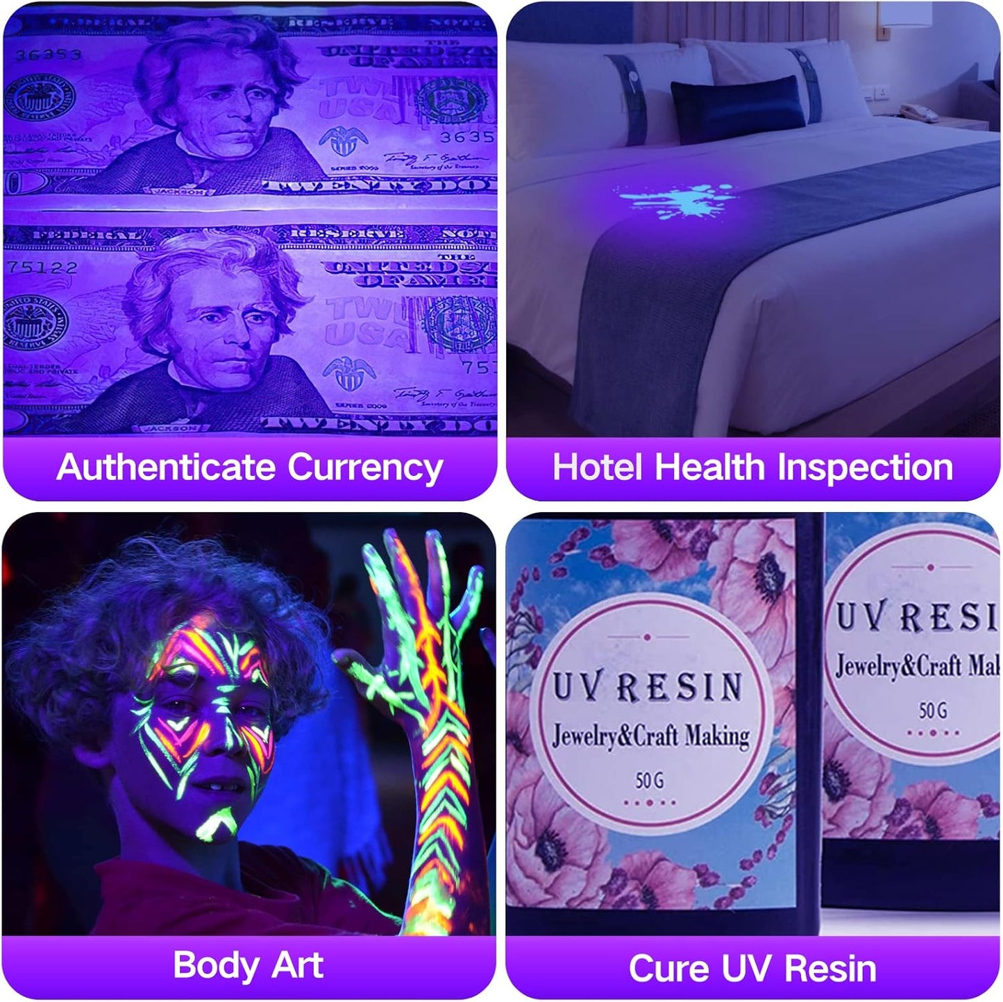 Black Light UV Flashlight,Vansky Blacklight 12 LED Urine Detector For Dog/Cat/Pet Urine & Dry Stains and Bed Bug On Carpets/Rugs/Floor,Matching with Pet Odor Eliminator