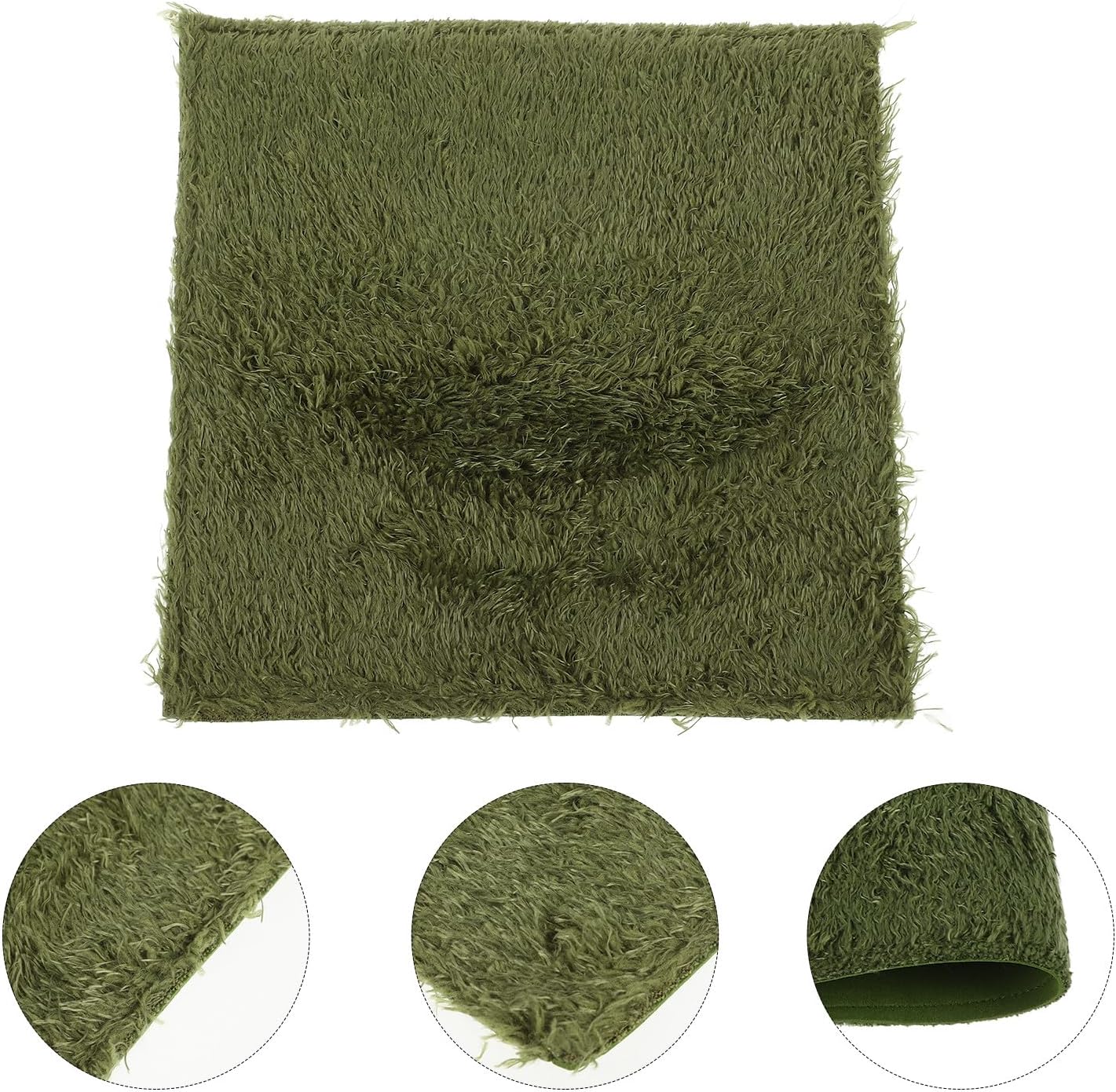 Reptile Carpet Mat and Substrate Liner, Moisture Retaining Moss Carpet 20X20Cm, Decorative Terrarium Bedding for Lizards, Turtles, Frogs, and Amphibians