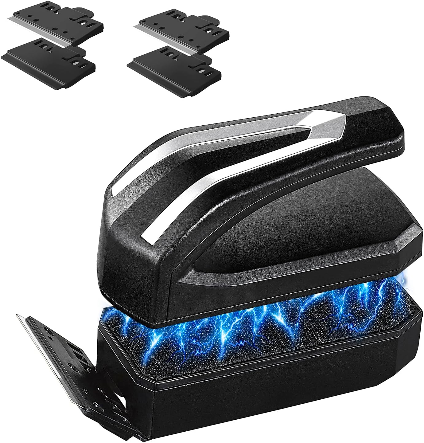 Carefree Fish Aquarium Super Powerful Magnetic Cleaner with 4 Algae Scrapers for Glass Fish Tank Magnet Brush Floating S+(Plus)