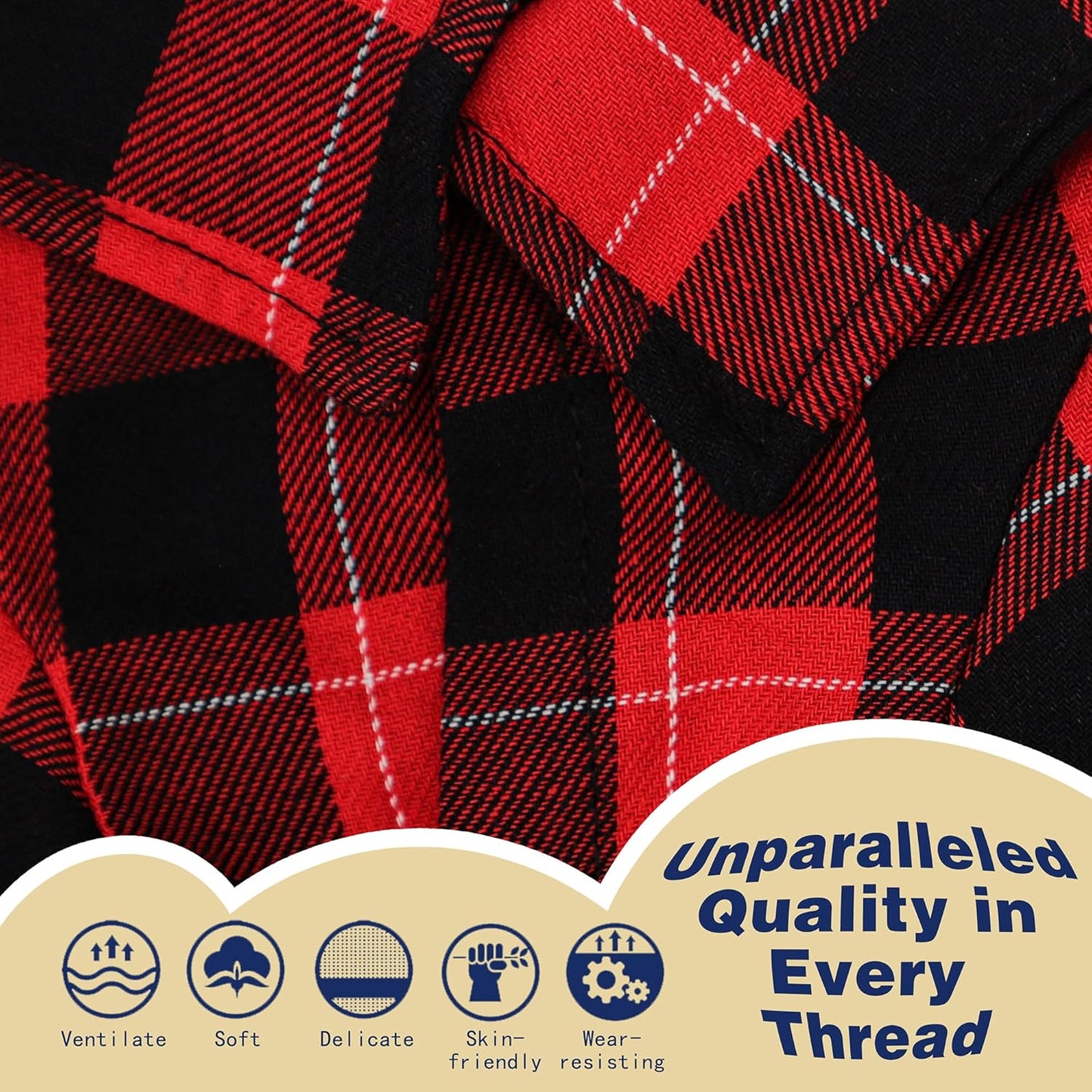 Paiaite Plaid Dog Shirt: Classic Checkered Style in Pure Cotton for Large, Medium, and Small Breeds, Comfort, Breathability, and Elegance. Perfect for Everyday Wear, and Photoshoots Red M