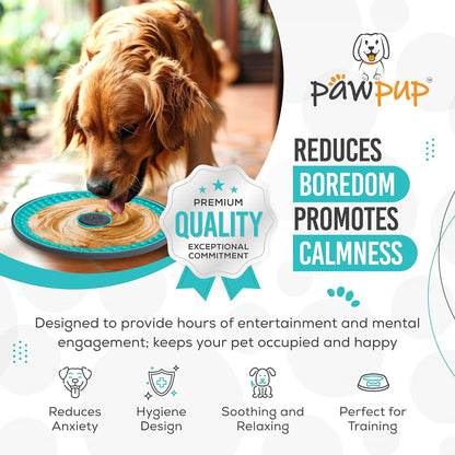 Lick Mat for Dogs - 8.2" Extra Large Dog Licking Mat, Slow Feeder for Anxiety Relief, Non-Slip, Crate Friendly, Easy to Clean, Perfect for Peanut Butter, Yogurt & Pumpkin Puree (Sea Green)