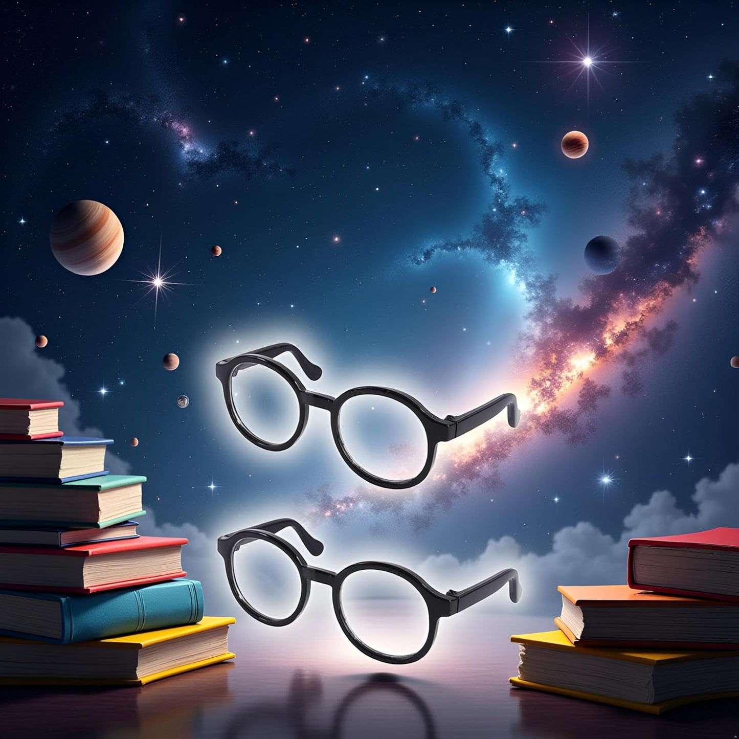 2Pcs Nerd Glasses, Black Pet Dog Cute Glasses Clear Lens Retro Glasses Photo Props Transparent Cat Sun Glasses for Small Dogs Cats Cosplay Costume