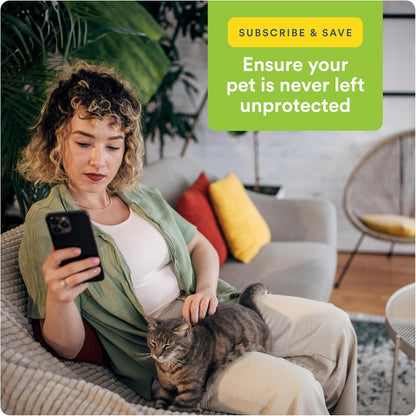 Advecta Plus Topical Flea Treatment for Cats and Kittens, Flea Prevention and Control, Small & Large, Fast-Acting Waterproof Drops, 4-Month Supply