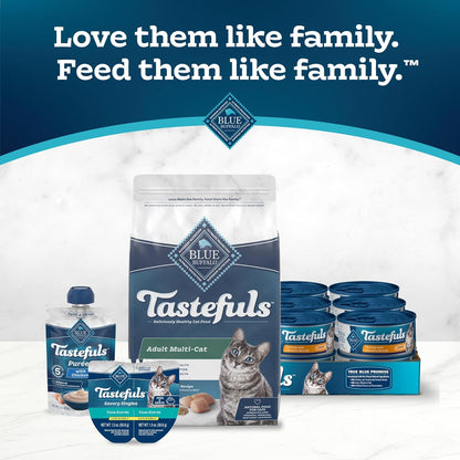 Blue Buffalo Tastefuls Adult Cat Dry Food, Multi-Protein Chicken & Turkey Recipe, 15-lb. Bag