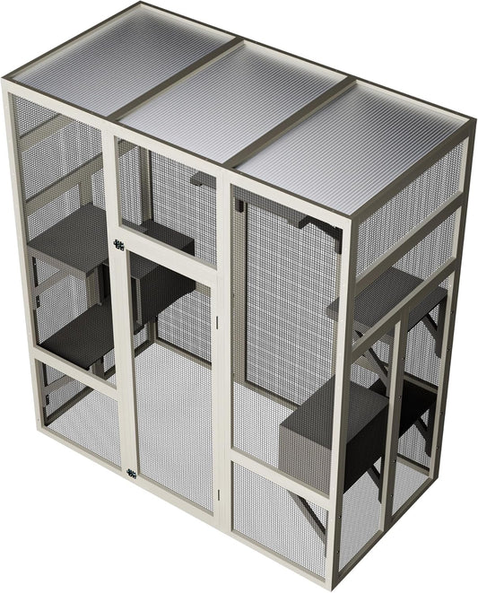 KEIKI Waterproof Outdoor Cat House Shelter Playpen