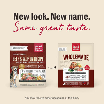 The Honest Kitchen Wholemade™ Dehydrated Whole Grain Beef & Salmon Dog Food, 10 lb Box