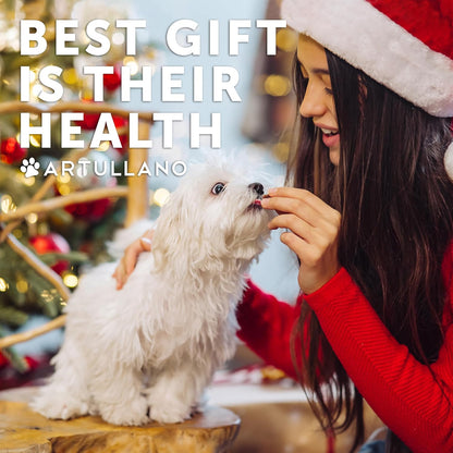 Omega 3 Fish Oil for Dogs - Dog Allergy Chews - Itch Relief & Skin and Coat Supplement with Salmon Oil - Hot Spots Treatment - Allergy & Anti Shedding Support - EPA & DHA Fatty Acids - 120 Treats