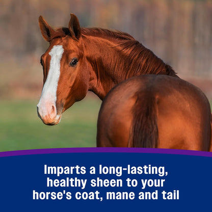 Farnam Vetrolin Shine, High-Luster Coat Polish and Detangler Spray, Ideal for Horses and Dogs, 32 oz.