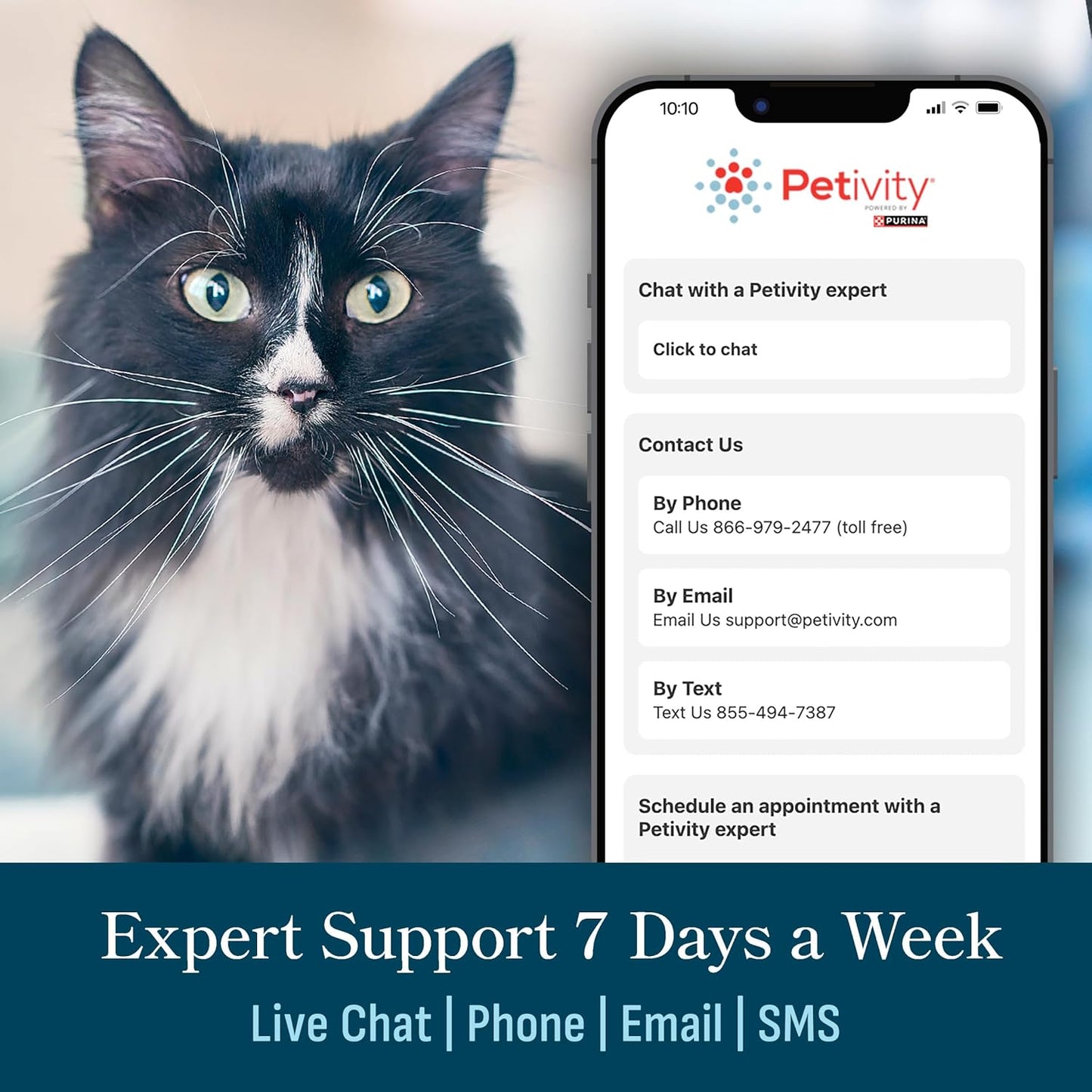 Purina Petivity Smart Litter Box Monitor Cat Weight Scale & Health Tracker - Monitor Litter Habits, Track Weight Accurately, AI Alerts & Monthly Reports, Phone App, Works for Multiple Cats