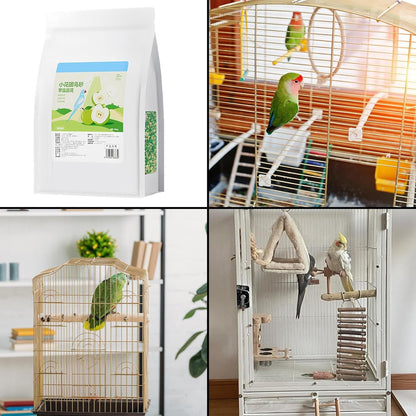 Absorbent Bird Cage Bedding, Nesting Litter Sand, 11.81x7.87x3.15 inches Cage Liner with Soft Texture, Bird Bedding, Cages Accessory with Safe Design, Pet Supply for Conure and Parakeet