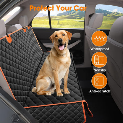 MIXJOY Dog Seat Cover for Back Seat Waterproof Dog Seat Covers for Cars, Car Seat Protector for Dogs, Nonslip Back Seat Cover for Trucks & SUV