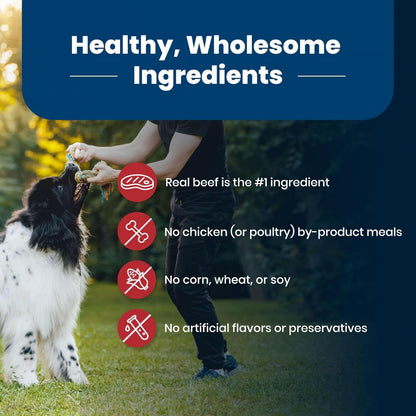 Blue Buffalo Life Protection Formula Adult Dry Dog Food, Helps Build and Maintain Strong Muscles, Made with Natural Ingredients, Beef & Brown Rice Recipe, 5-lb. Bag