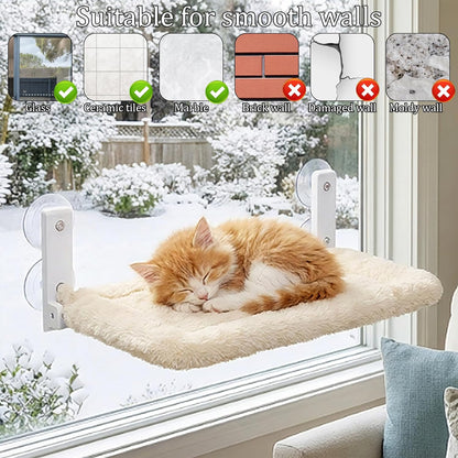 Cat Window Perch Suction Cups, 4 Pcs Clear Strong Cat Window Hammock Suction Cup Replacement for Cats Windows Seat