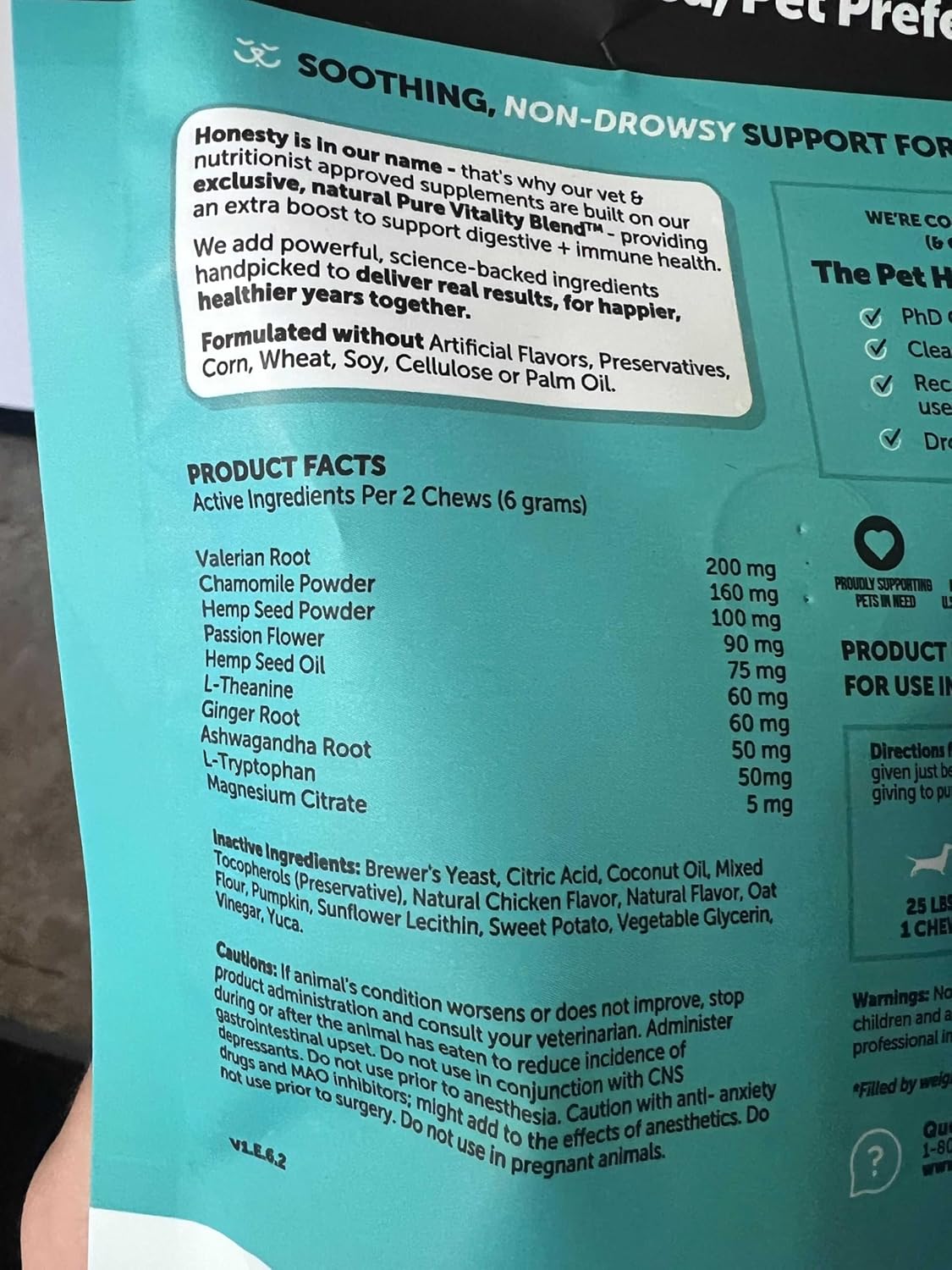 Hemp Calming Fresh Dental Sticks – Dog Dental Treats & Chews for Occasional Anxiousness and Fresh Breath – Hemp for Dogs to Promote Calm, Reduce Plaque + Tartar, and Support Relaxed Behavior – 30 Ct