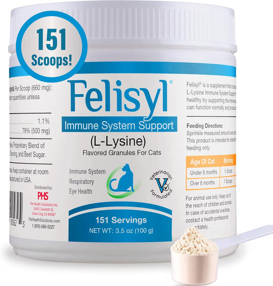 Felisyl Immune System Support(L-Lysine) Granules for Cats 3.5oz(100g)