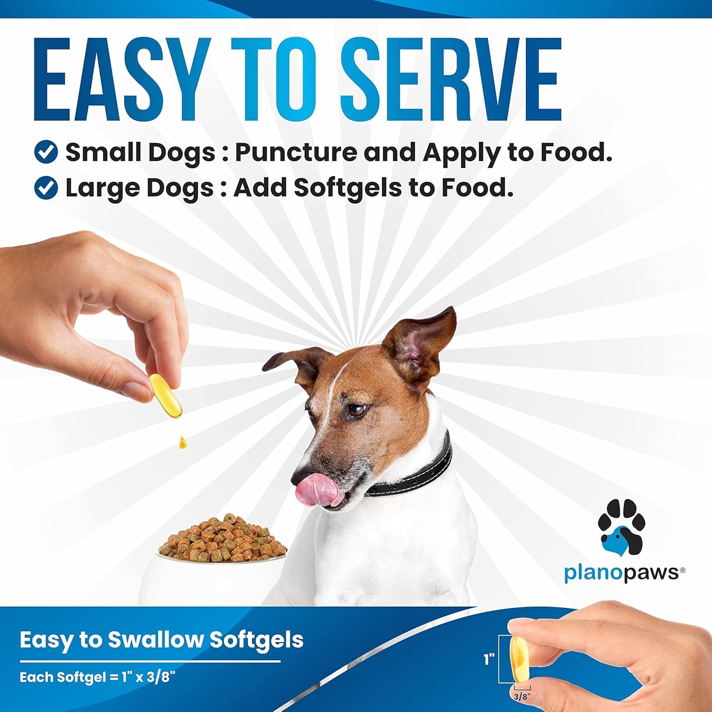 Omega 3 Fish Oil for Dogs Capsules - Salmon Oil for Dogs - Dog Fish Oil Supplement May Help Shedding, Allergy, Itching - Support Dry Skin, Joints - Dog Skin and Coat Supplement - 180 Fish Oil Pills