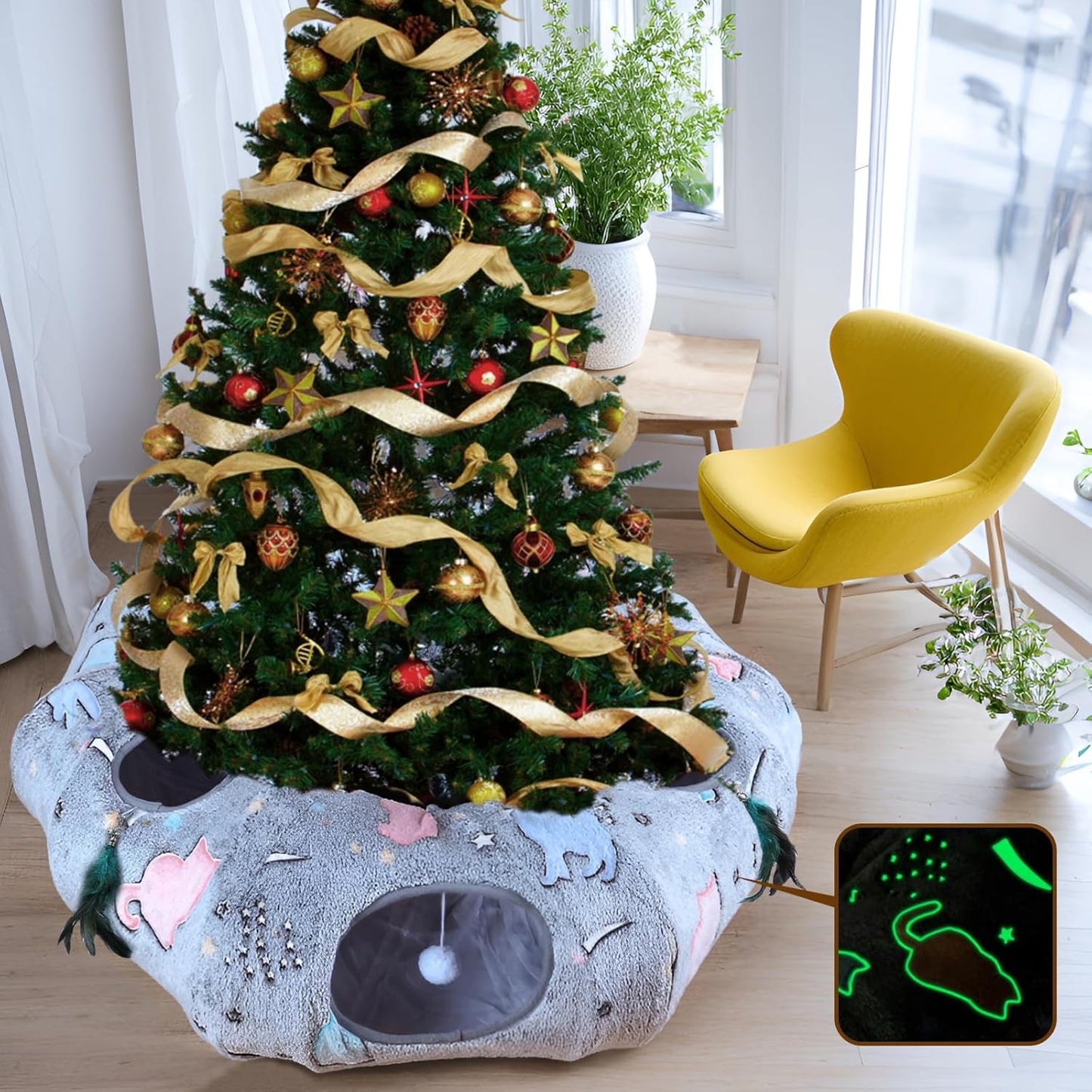 Cat Cave for Puppy and Kitty,Cat Tunnel Bed,Cat Toys for Indoor