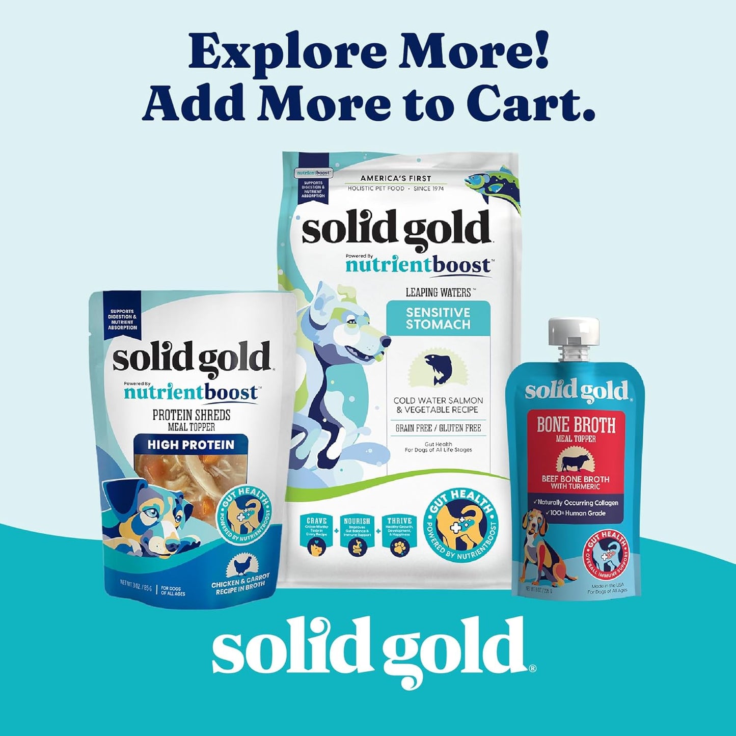 Solid Gold Homestyle Meals Wet Dog Food - Soft Food for Dogs w/Beef, Bone Broth & Superfoods for Gut Health Support - Dog Toppers for Dry Kibble - Fresh Refrigerated Full Meal Replacement - 9oz/6ct