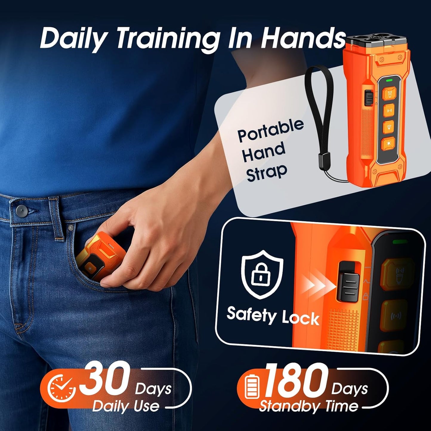 Dog Bark Deterrent Devices, Anti Barking Device 3X Ultrasonic Bark Control Device 50ft Range, Rechargeable & Safe Dog Training Tool for Quiet Walks and Peaceful Homes