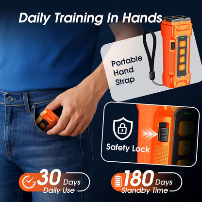 Dog Bark Deterrent Devices, Anti Barking Device 3X Ultrasonic Bark Control Device 50ft Range, Rechargeable & Safe Dog Training Tool for Quiet Walks and Peaceful Homes