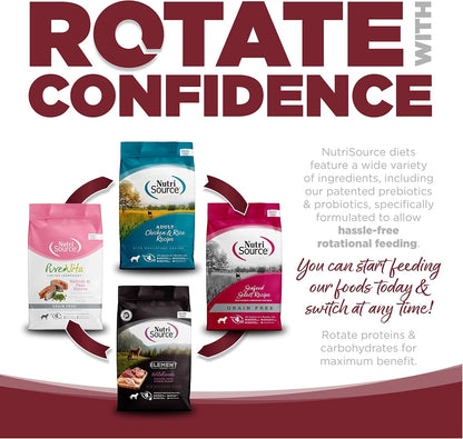 NutriSource Dry Dog Food, Beef and Rice, 26LB