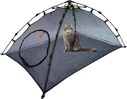 Outdoor Cat Tent for Outside Cat Enclosures Outdoor Pop Up Pet Playpen Playhouse (Play Tents for Small Animals) - Outside Habitat