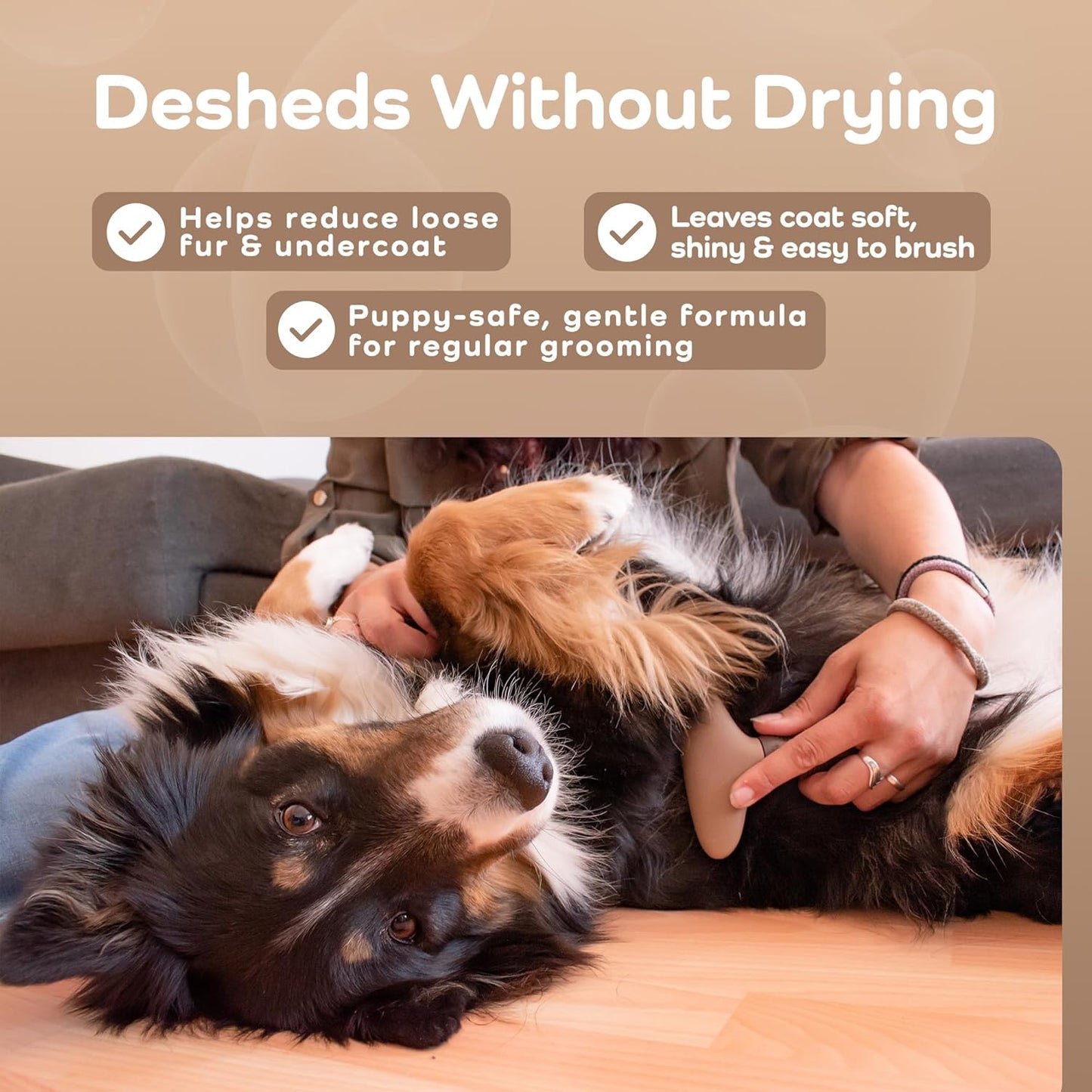 9-in-1 Oatmeal Deshedding Dog Conditioner, Moisturizing Conditioner for Dogs with Oatmeal, Aloe Vera, Chamomile, Argan Oil, for All Breeds & Puppies, Hypoallergenic Dog Conditioner, 475mL