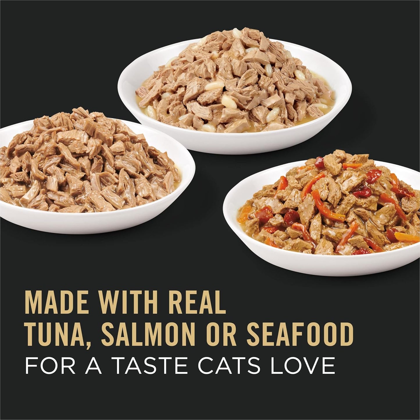 Purina Pro Plan High Protein Cat Food Complete Essentials Wet Cat Food Seafood Favorites Variety Pack 3 Ounce (Pack of 24)