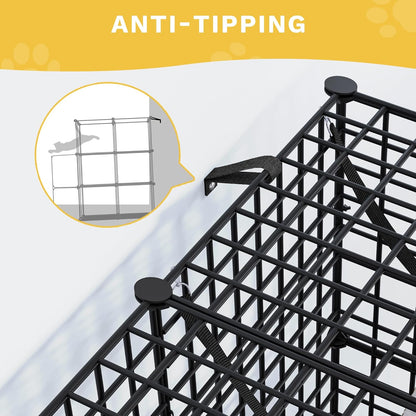 DWVO 5 Tier Large Cat Cage Indoor: Kitten Enclosure DIY Playpen Catio with Large Hammock for 1-4 Cats