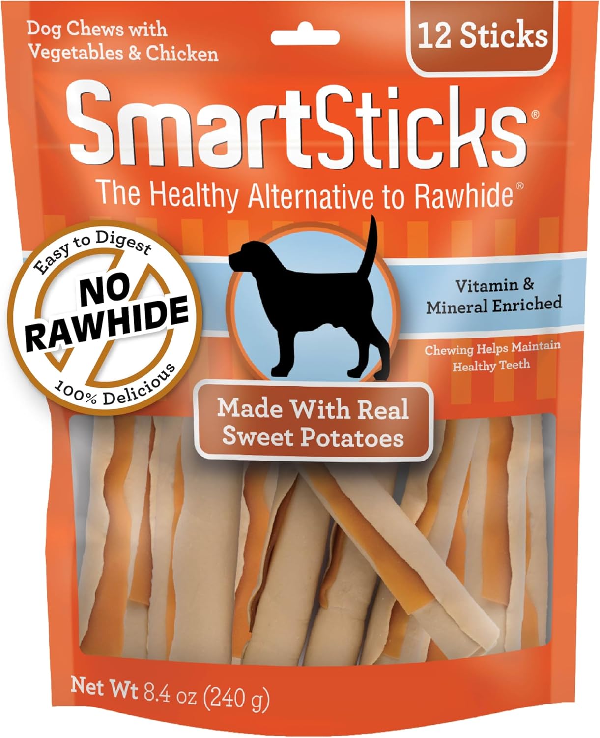 SmartBones SmartSticks, Treat Your Dog to a Rawhide-Free Chew Made With Real Meat and Vegetables