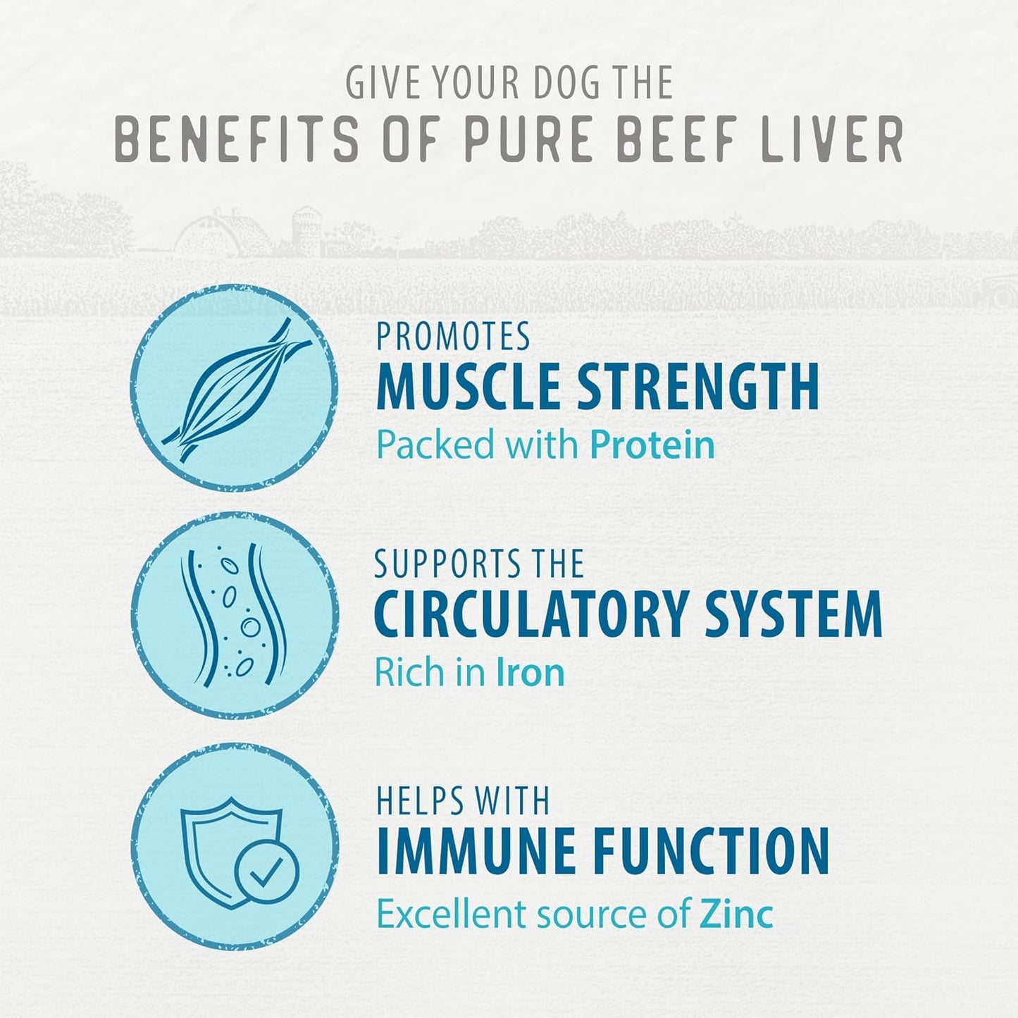 Caledon Farms Freeze Dried Beef Liver Bites Dog Treats, 150 Grams/5.3OZ