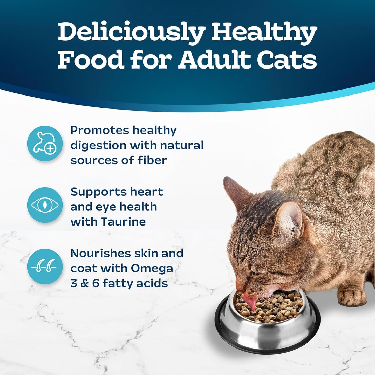 Blue Buffalo Tastefuls Adult Cat Dry Food, Multi-Protein Chicken & Turkey Recipe, 15-lb. Bag