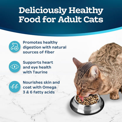 Blue Buffalo Tastefuls Adult Cat Dry Food, Multi-Protein Chicken & Turkey Recipe, 15-lb. Bag