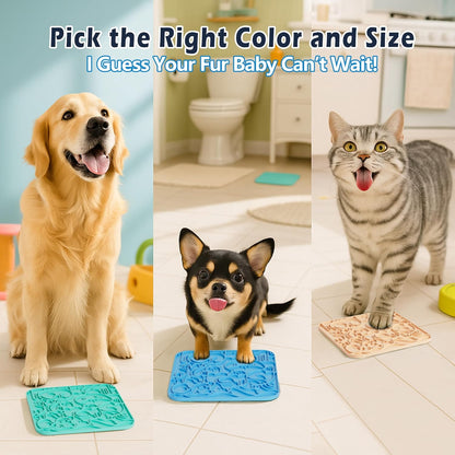 Lick Mat for Dogs & Cats,Dog Lick Mat with Suction Cups for Anxiety Relief, Slow Feeder Dog Licking mat, Puppy Lick mat for Bath Time, Grooming & Training (S & L)