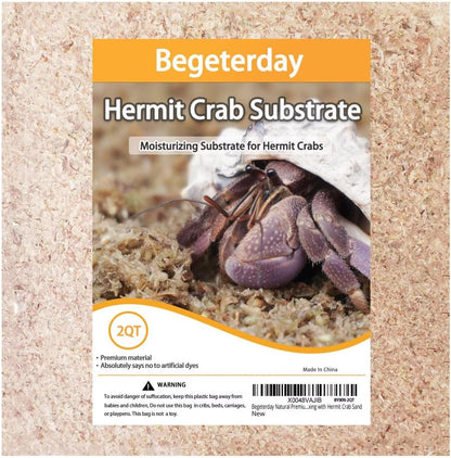 Natural Premium Sphagnum Moss Fiber Substrate for Hermit Crab, Ideal Accessories for Hermit Crab Tanks, Great for Mixing with Hermit Crab Sand