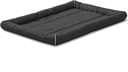 MidWest Homes for Pets Intermediate QuietTime MAXX Ultra-Rugged Dog Bed, Water & Odor Resistant, Bolstered Edge, Non-Slip Bottom, Fits 36-inch Crates, Black