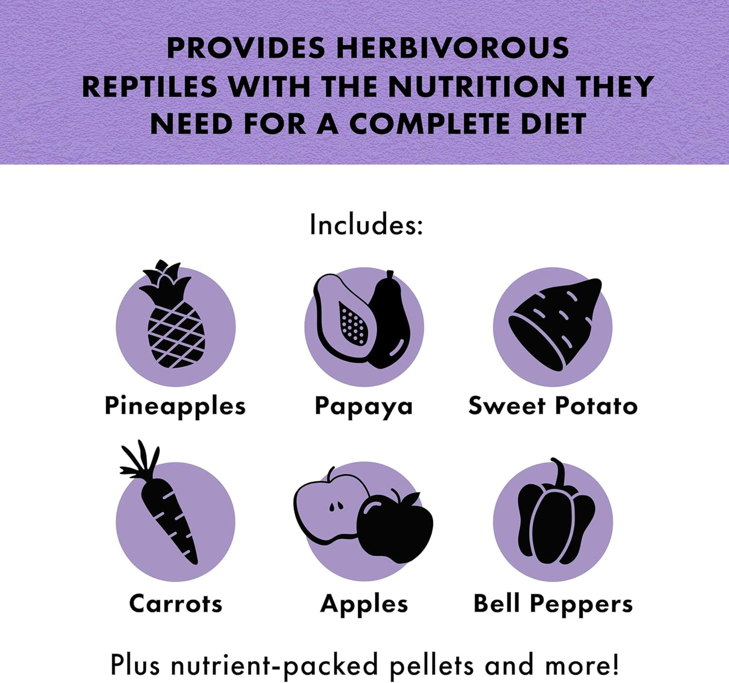 Zilla Pet Reptile Herbivore Food Medley Diet, 4 oz