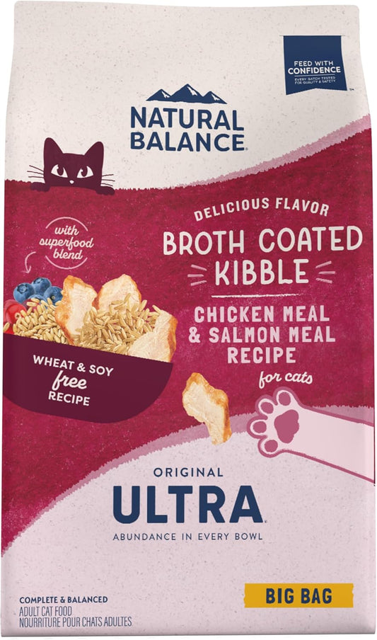 Natural Balance Original Ultra Dry Cat Food, Chicken Meal & Salmon Meal Recipe, 15 lbs.