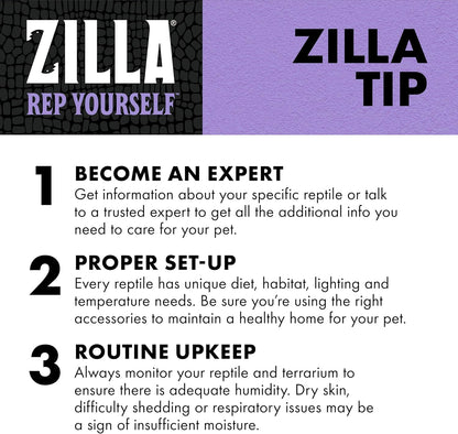 Zilla Tropical Mist Humidity Spray, Ideal for All Tropical Reptiles and Amphibians, Fortified with Aloe Vera