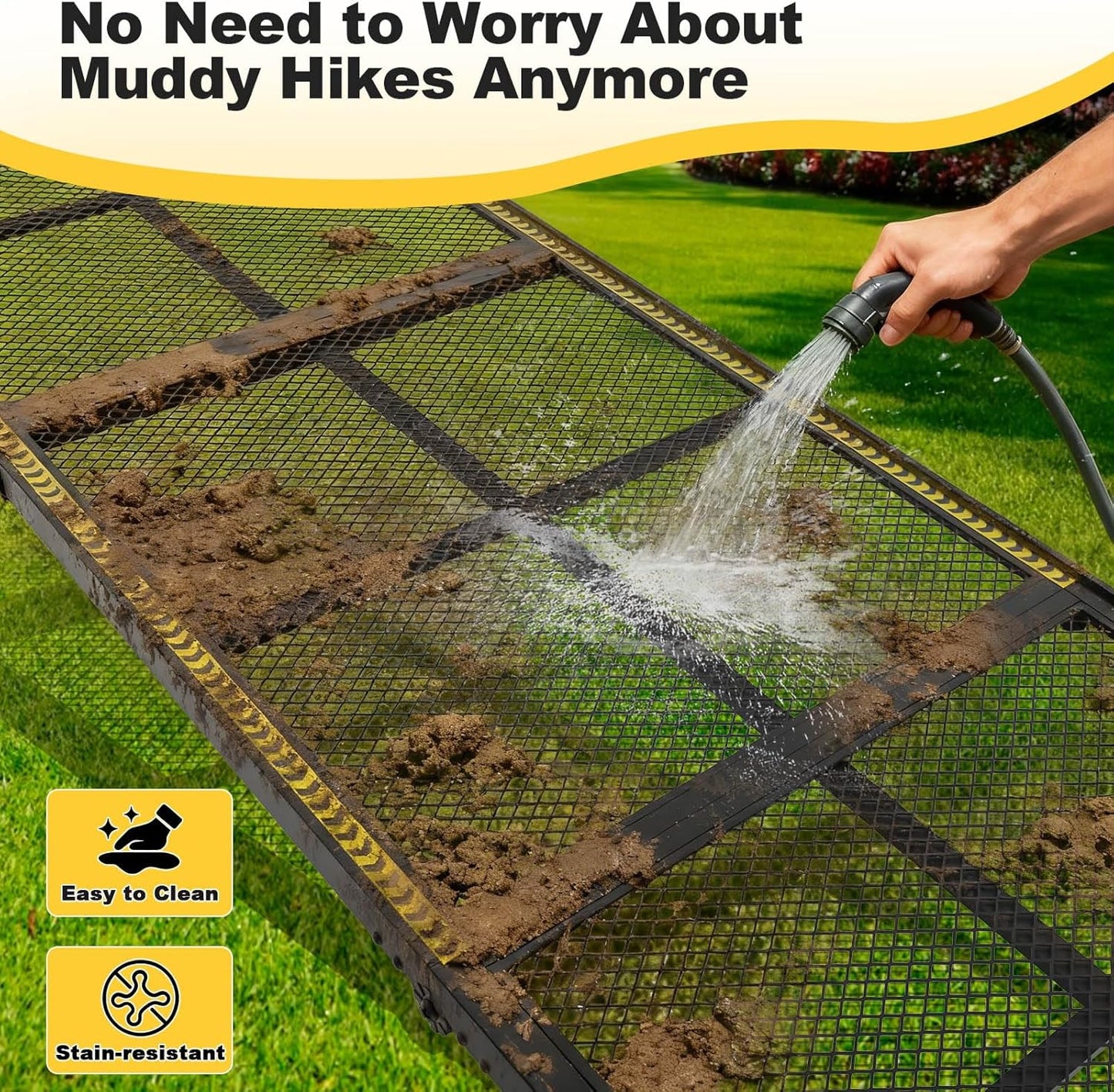 Dog Ramp for Car, 74" X 20"Outdoor Portable Dog Ramps for Truck, SUV, with Non-Slip Surface,Support Up to 250LBS,Pet Ramp for Medium & Large Dogs