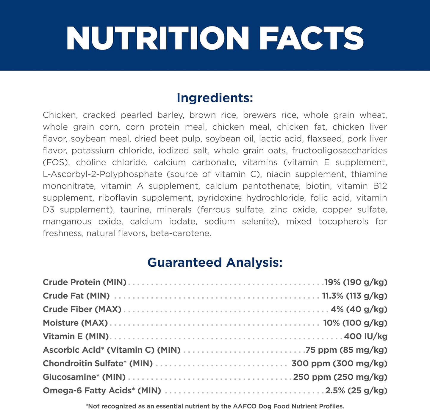 Hill's Science Diet Large Breed Adult Dry Dog Food 1-5, Quality Protein for Joint Support & Lean Muscles, Chicken & Barley, 35 lb. Bag