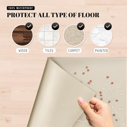 AVERYDAY 3-in-1 Slow Feeder Dog Bowls and 32x24'' Silicone Dog Mat Bundle