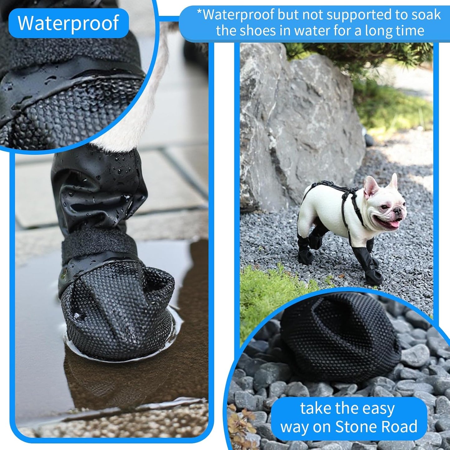 Waterproof Dog Boots for Small+ Dog Toy (Nest)