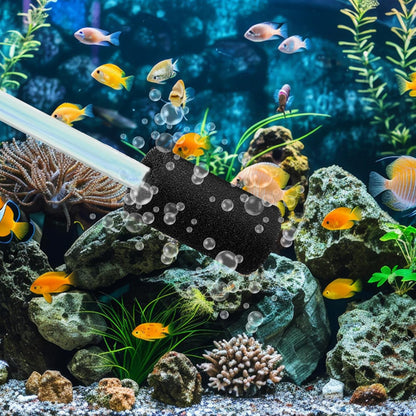 12PCS Pre Filter Sponge, Aquarium Filter Sponge 0.8" Aquarium Intake Sponges Replacement Foam Roll for Freshwater Saltwater Aquariums Fish Tank FilterAccessories