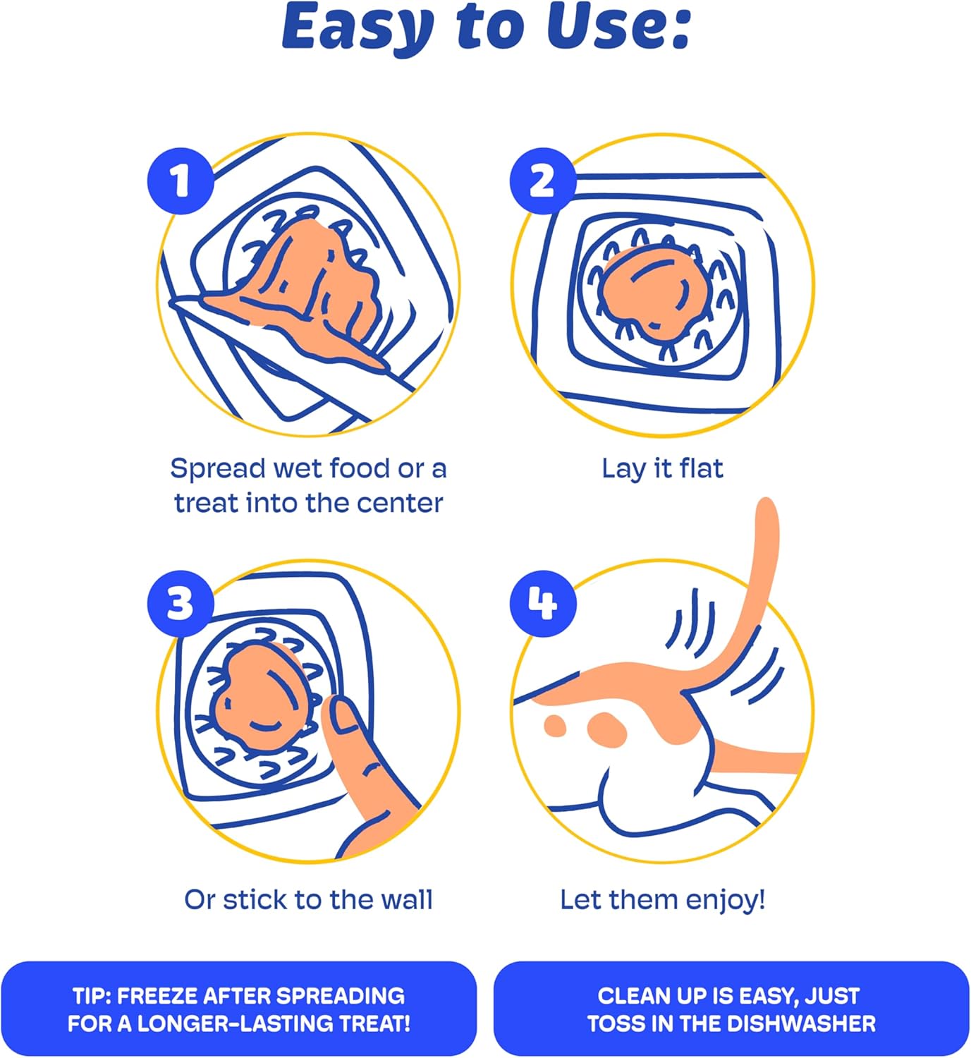 Aquapaw Lick Mat for Dogs 2-Pack XL & Small, Suction Cup Dog Slow Feeder Pad & Licking Mat for Peanut Butter Treats – Calming Dog Bathing Aid, Stress Relief & Mental Stimulation for All Breeds - Pink